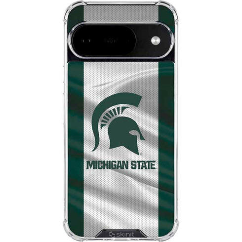 Michigan State University Spartans Jersey Google Pixel 10 Clear Case